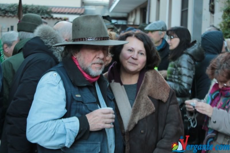 Gunter Demnig e Ambretta Sampietro, parente di Nicolini
