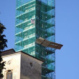 Ghevio Campanile in restauro