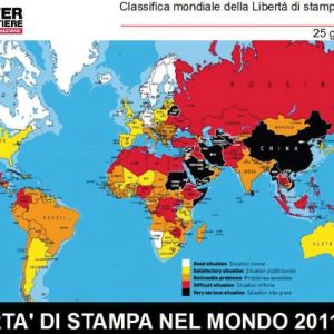 mappa libertà di stampa 2011-2012